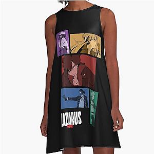 Lazarus Character Lineup Stylized 2024 Series Fan Art A Line Dress